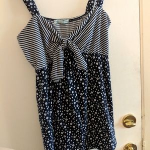 Navy summer time tank top